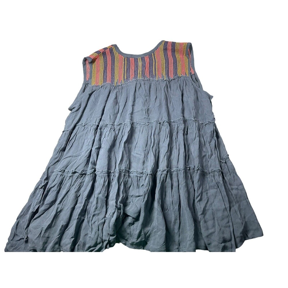 NWT Ivy Jane S‎ embroidered Tiered Ruffle Top Blouse Sheer - Picture 2 of 6